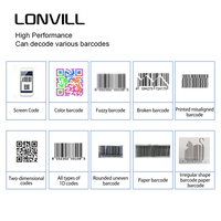 Lector de Códigos de Barras de Larga Distancia LONVILL para Recibos, Cajas Registradoras, Inventario, Cheques Bancarios