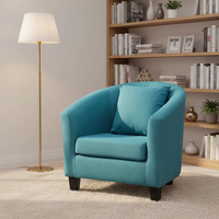 Fauteuil de détente moderne et confortable avec mousse haute densité pour appartement résidentiel, chambre et bureau à domicile