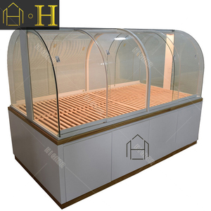 <span class=keywords><strong>New</strong></span> arrivals Chất lượng cao Glass Showcase bánh hiển thị truy cập Tủ bánh trên bán - Product Image 5