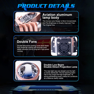 Xenplus LP53 Lente de Proyector de 3 Pulgadas y 150W, Faros Delanteros Bi-LED y Láser, Bombilla HID Retrofit, Luz Alta y Baja para <span class=keywords><strong>Audi</strong></span> y Autos Universales - Product Image 5