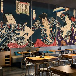 Op Maat Gemaakt Japans Bloemenbehang 3d Muurschildering Waterdicht Restaurant Decor Muur - Product Image 2