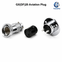 Connecteur de câble aviation GX20, série à bride mâle-femelle, 2 à 15 broches pour système audio