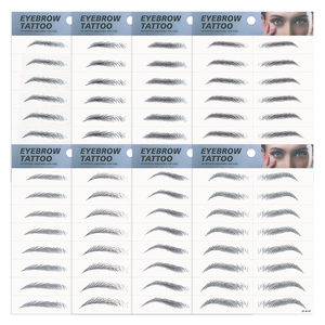 Tatouage autocollant <span class=keywords><strong>3D</strong></span> écologique pour sourcils, transfert d'eau, longue durée, pour femmes, pièces, nouveau Design - Product Image 6