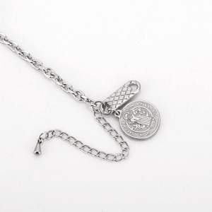 สร้อยข้อมือมุก โซ่มุกทรงกลม ไทเทเนียมสตีล สวมใส่ได้ทุกวัน - Product Image 4