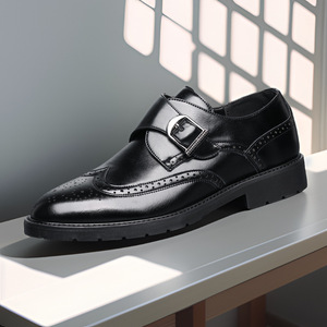 Nouveau 2025 chaussures en cuir décontractées avec bout pointu affaires hauteur augmentée chaussures pour hommes personnalisées pour la mode en gros disponible - Product Image 3