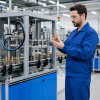 Machine d'assemblage de flacons de parfum entièrement automatique à haute efficacité QFW avec contrôle PLC, machine d'assemblage de bouchons de flacons de parfum