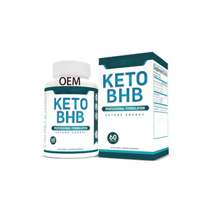 Cápsulas <span class=keywords><strong>Keto</strong></span> BHB OEM, Triple Sal de Beta Hidroxibutirato, Cetonas Exógenas, Apoyo Energético, Vegano, Orgánico, Antioxidante, 60 Unidades - Product Image 1