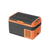 Réfrigérateur-congélateur portable compact MCD20 20L pour voiture, compresseur DC 12/24V, écran tactile LCD, contrôlé par application, zone unique pour camping-car