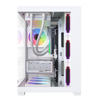 Boîtier d'ordinateur de jeu OEM Ryzen 360 Tours de bureau en alliage d'aluminium Panneau latéral en verre ATX Tour complète verticale en stock