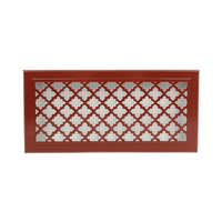 Grille de ventilation décorative en alliage d'aluminium avec motif de treillis géométrique pour les prises d'air centrales de climatisation