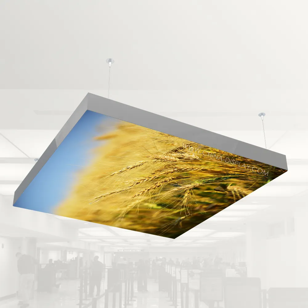 रंगीन रोशनी बैकलिट अनुकूलित आकार के साथ प्रकाश बॉक्स तय पारदर्शी खिंचाव छत फिल्म