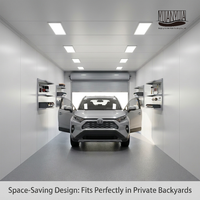 Entrepôt modulaire portable, structure en acier préfabriquée, garage pour stockage commercial et industriel