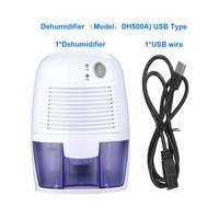 Déshumidificateur USB fabricant 500ml sécheur d'air électrique portable humide, moule, absorbeur d'humidité maison Mini déshumidificateur Peltier