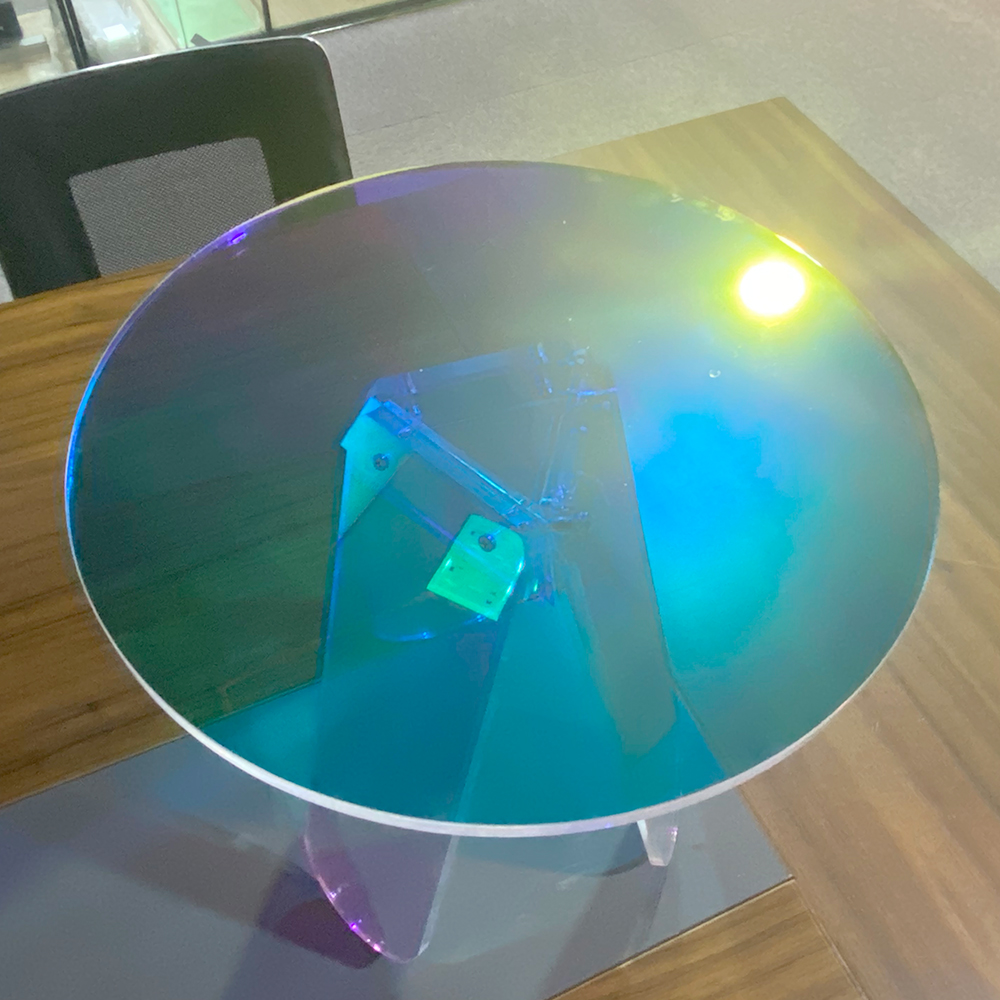 Оптовая продажа, домашняя офисная Радужная мебель, индивидуальные формы, прозрачный акриловый журнальный столик для украшения дома