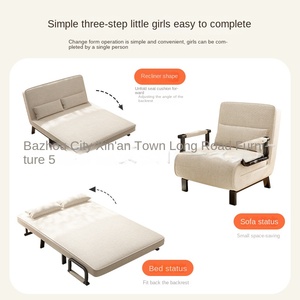 Canapé-lit en tissu à double usage et multifonctionnel pour la pause déjeuner, simple, double, pliable, un siège, remplissage en éponge, <span class=keywords><strong>salon</strong></span> - Product Image 3