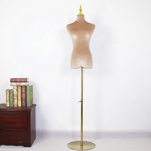 Maniquí de Mujer de Medio Cuerpo, Torso Realista <span class=keywords><strong>con</strong></span> <span class=keywords><strong>Brazos</strong></span> <span class=keywords><strong>Articulados</strong></span> de Madera, Forma de Vestir - Product Image 2