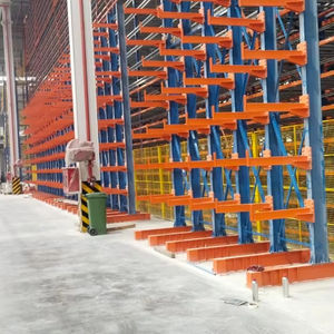 Étagère cantilever multi-niveaux double face en acier inoxydable, protection anticorrosion par peinture en poudre, hauteur verticale 3000 mm, usage intensif - Product Image 1