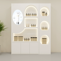 Vitrines de présentation cosmétiques haut de gamme |   Meubles de présentation laqués pour les soins de la peau, destinés aux salons de beauté et de manucure