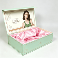 Boîtes d'emballage de perruques en carton rigide magnétique pliables de luxe personnalisées en cheveux humains avec logo pour l'emballage de perruques