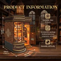 Magasin de baguettes magiques, Académie de magie, baguette magique de Sisyphe, assemblage DIY, petite maison en bois, produits faits à la main, nouveaux ensembles, échelle 1:8
