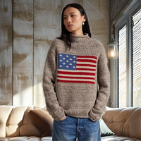 Pull en tricot décontracté pour femme 100 % laine de haute qualité, col rond, anti-boulochage, respirant, séchage rapide, simple boutonnage, collection automne/hiver