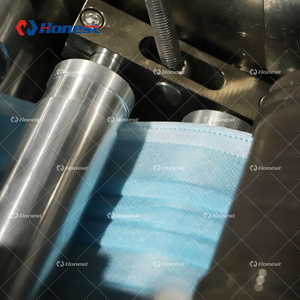 Sepenuhnya Otomatis Non Woven Folded Bedah Sekali Pakai 3 Ply Medical Face <span class=keywords><strong>Mask</strong></span> Membuat Mesin - Product Image 6