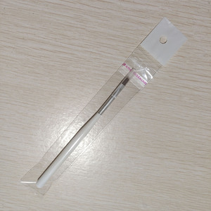 แปรงทาเล็บแบบหัวแบนด้ามสั้น ด้ามพลาสติกสีขาวเดี่ยว อุปกรณ์ทำเล็บ - Product Image 5