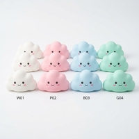Veilleuse LED en silicone rechargeable en forme de nuage pour bébé, avec capteur tactile RGB et chargement Type-C, pour la décoration de la chambre d'enfant et de la crèche