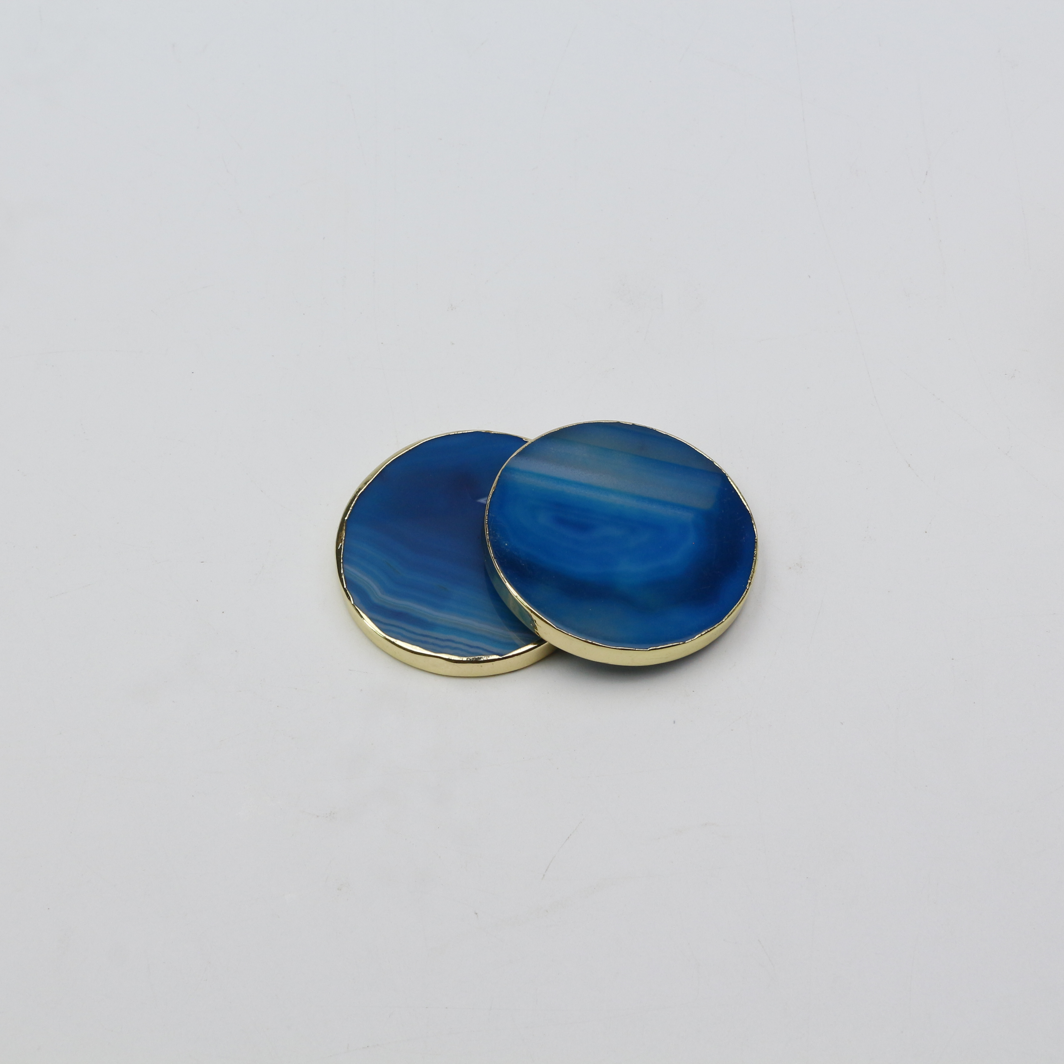 A3# Agate bleue ronde