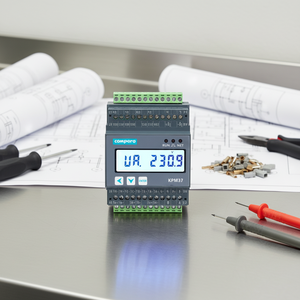 Compteur électrique triphasé WiFi, type CT, wattmètre, RS485 Modbus, écran LCD, installation sur rail DIN, COMPERE KPM37-Wi - Product Image 6