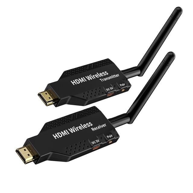 50m Extender HDMI Wireless Plug and Play 50M Wireless HDMI Transmitter and Receiver 1080P HD 5G Wifi for Laptop to TV
