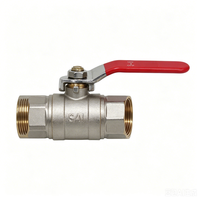 Vanne à boisseau sphérique en laiton filetée 1/2''-2'' à pression sous vide, vannes d'angle de contrôle forgées OEM pour eau haute température avec joint PTFE