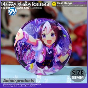 Uuma สินค้าอนิเมะ musleed ใหม่เข็มกลัดเข็มกลัดสัญลักษณ์สองชั้นลาย Suga Tokai teio แบบเงียบสำหรับคอลเลกชั่นแฟนๆแข่งรถ - Product Image 3