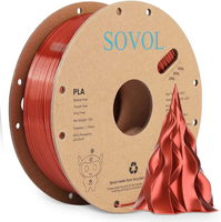 Ramah lingkungan naturework bahan baku SOVOL 3D pencetakan filamen 1.75mm PLA filamen untuk FDM 3D Printer