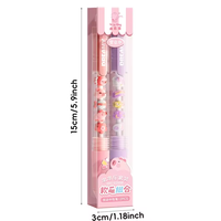 2-delige set gelpennen 0,5 mm fijne punt zwarte inkt schattige creatieve pen snel drogend soepel schrijvend voor notitieboekjes goedkope Kawaii schrijfwaren
