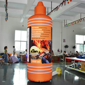 Lampe de ferme géante pour publicité extérieure Modèle gonflable d'allume-feu en gel accélérateur de feu de joie Modèle gonflable pour promotion - Product Image 1