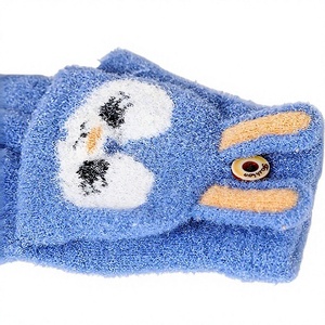 Gants personnalisés pour enfants, mignons, en forme de chat coréen, en tricot thermique, avec poignets moelleux, pour l'hiver et les activités de plein air - Product Image 6