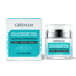 En stock Crème hydratante au collagène anti-âge pour le visage avec du rétinol et de l'acide hyaluronique. - Product Image 6