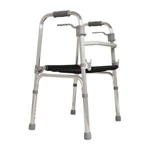 <b>Elderly</b> Walking Aid Four Legged Foldable Aluminum Alloy <b>Walker</b> Medical Rehabilitation Support - Product Image 4