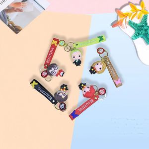 Mignon Anime Kuromi MelodyHarry Potter Q Version porte-clés breloque-mignon dessin animé Style femmes sac pendentif porte-clés - Product Image 3