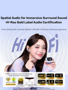 UGREEN HiTune T6 Magic WS211 หูฟังไร้สายแบบใส่ในหู TWS ตัดเสียงรบกวน ANC 52dB หน้าจอสัมผัส LCD สีสันสดใส เสียงคุณภาพสูงแบบ Hi-Res Lossless - Product Image 4
