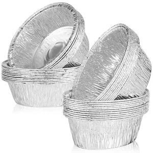 Tin Foil Plate Tart Pan Disposable Pie Round Bread Aluminum Baking Pans Dishes Pressed Aluminium Pan Home Restaurants Bakeries