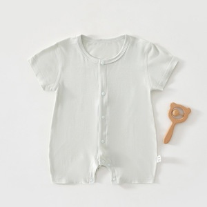 Tutina per Neonati in Cotone Morbido e Traspirante di Alta Qualità, Leggera a Maniche Corte per l'Estate, Body Personalizzabile con Logo per un Sonno Confortevole - Product Image 5
