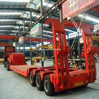 3 4 essieux 80 tonnes 100 tonnes 120 tonnes 150 tonnes 40 pieds Conteneurs Lowbed Dolly Semi Remorque à vendre