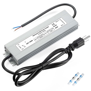 Controlador LED No Regulable <span class=keywords><strong>de</strong></span> 100-277V y 100W para Iluminación LED, Fuente <span class=keywords><strong>de</strong></span> Alimentación LED <span class=keywords><strong>de</strong></span> Voltaje Constante <span class=keywords><strong>de</strong></span> 24V con Protección Contra Cortocircuitos - Product Image 2