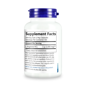Complément alimentaire Shecome L-Arginine 500 mg pour adultes, améliore l'endurance et soutient les muscles, capsules de L-Arginine pour hommes - Product Image 6