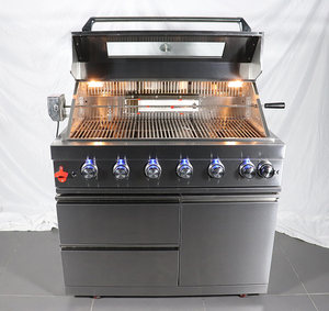 Premium 304 Stainless Steel Built in Outdoor Commercial BBQ Luxury Charcoal Gas BBQ <strong>Grill</strong> for Sale - Product Image 4