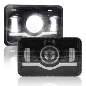 Proyector de haz Alto y Bajo DRL Rectangular H4 5 pulgadas Led faro delantero luces de conducción todoterreno cuadrado 4x6 pulgadas LED faro para Jeep - Product Image 2