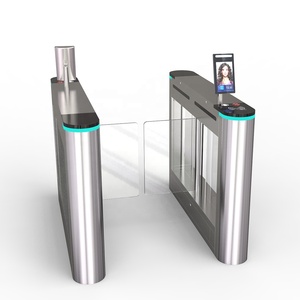 Kiểm soát truy cập an ninh cao swing Glass turnstile cửa quay tự động cho phòng tập thể dục với đầu đọc QR - Product Image 5