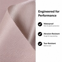 Tissu Oxford en polyester jacquard torsadé enduit de PU résistant à l'eau 700Dx100D pour les housses de barbecue et les housses de voiture